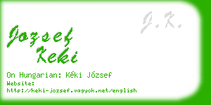 jozsef keki business card