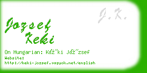 jozsef keki business card